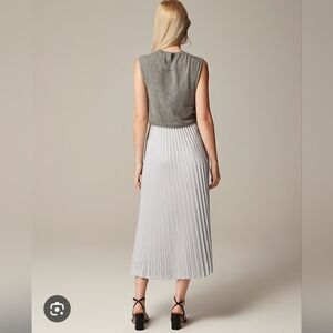NWT J. Crew Gwyenth Pleated Slip Skirt